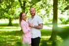 Emma and Alex engagement shoot at Allerton Castle