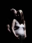 dark and moody maternity portraiture studio hull