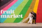 wedding couple at Hull Fruit Market scottish groom in kilt